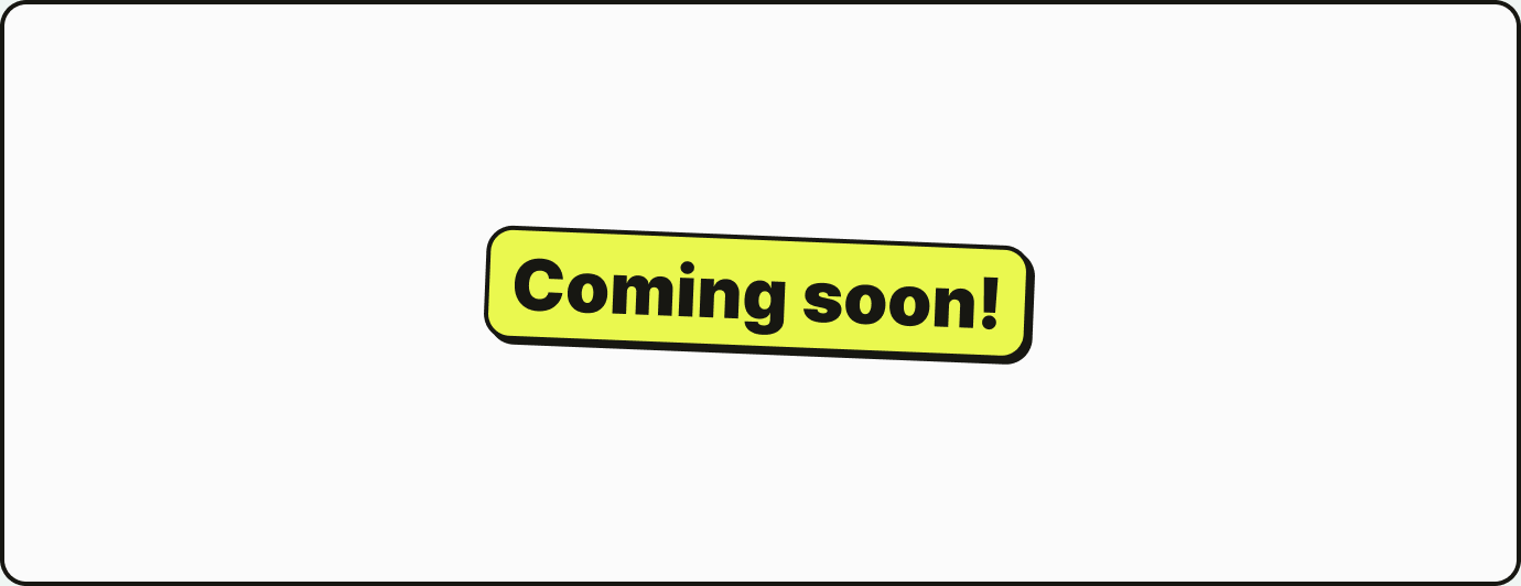Coming soon!